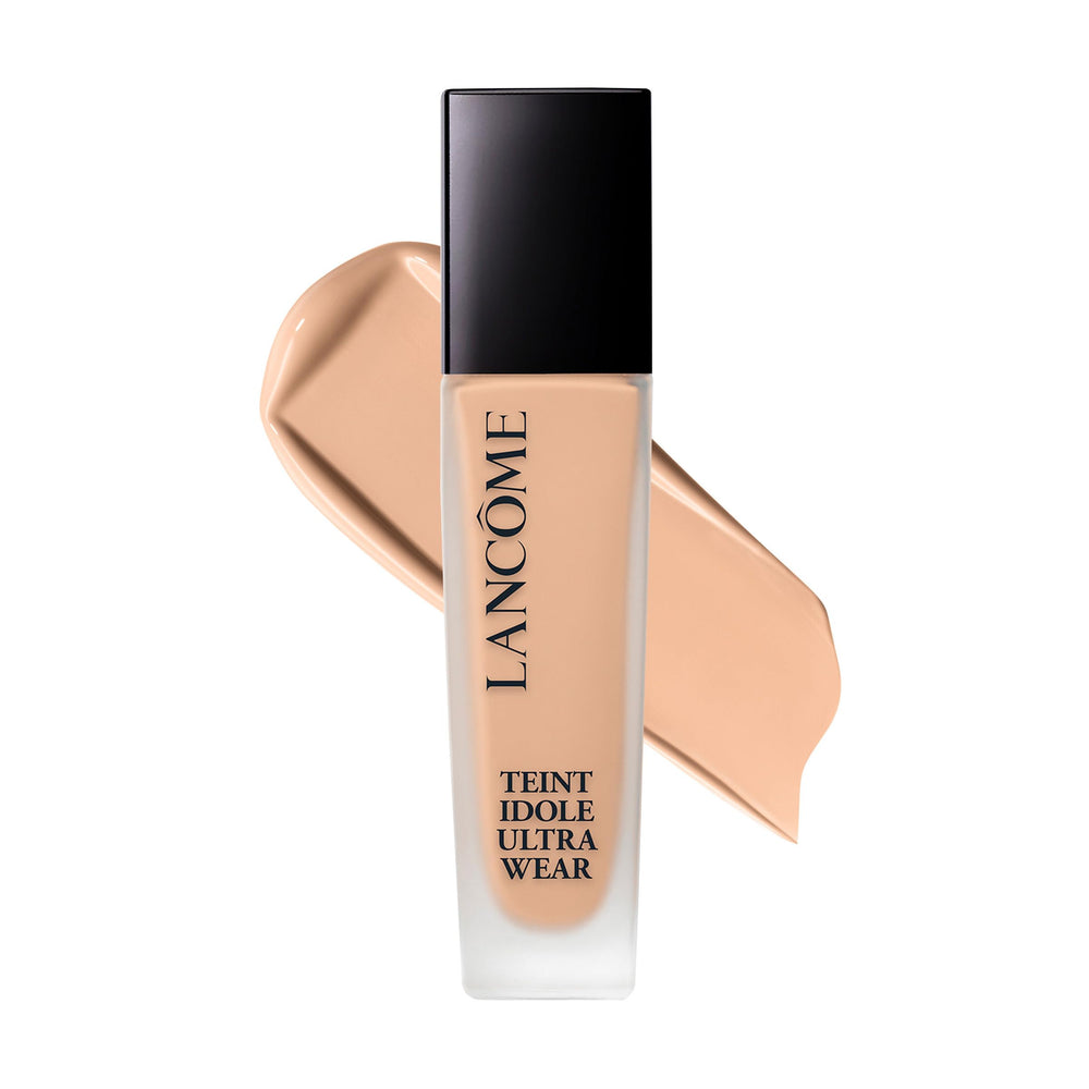 Lancôme bottle front view showing sleek packaging and brand recognition benefit