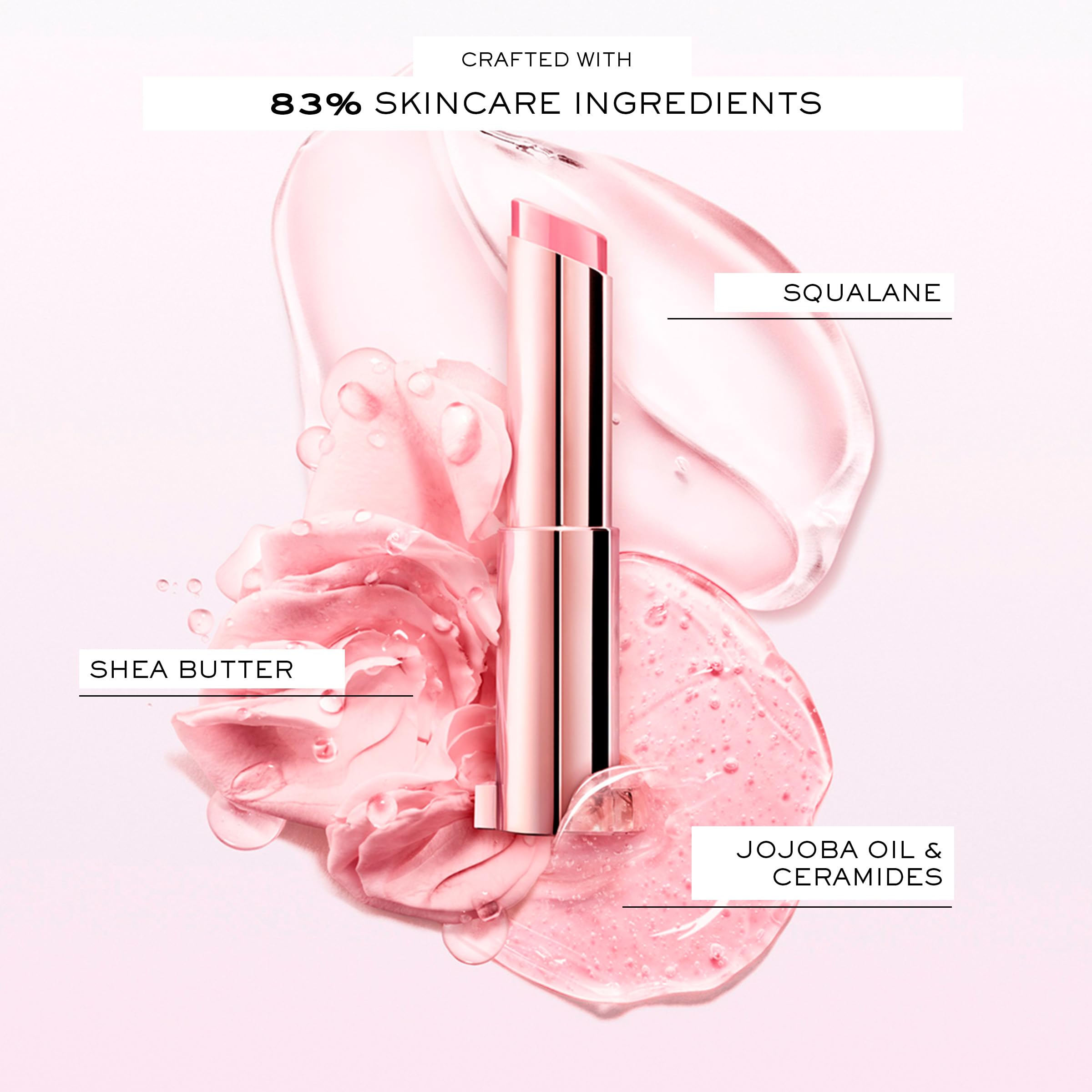Lancôme ButterGlow applied on lips showcasing luminous shine and softer look