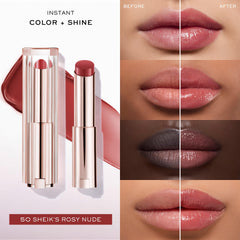 Lancôme close-up of balm texture highlighting smooth hydrating finish