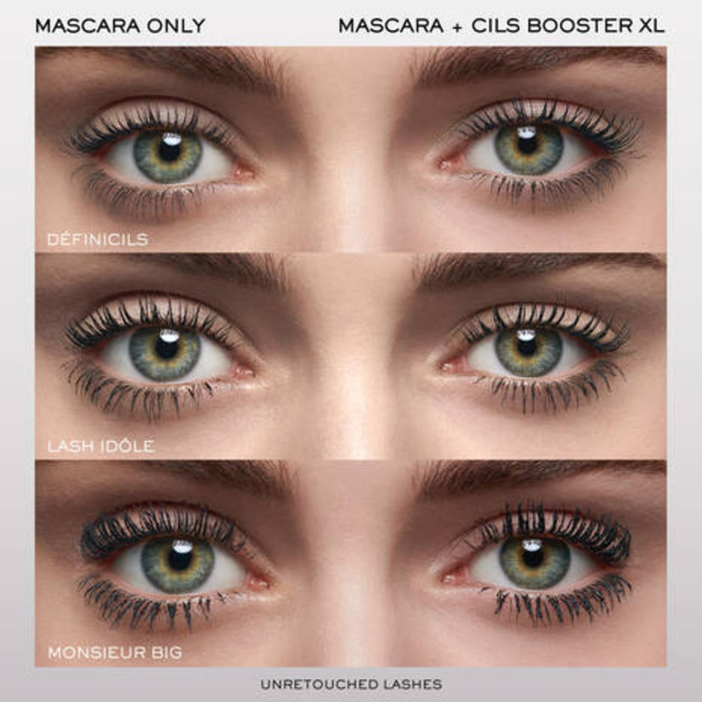 Lancôme primer applied on lashes demonstrating visible length and separation