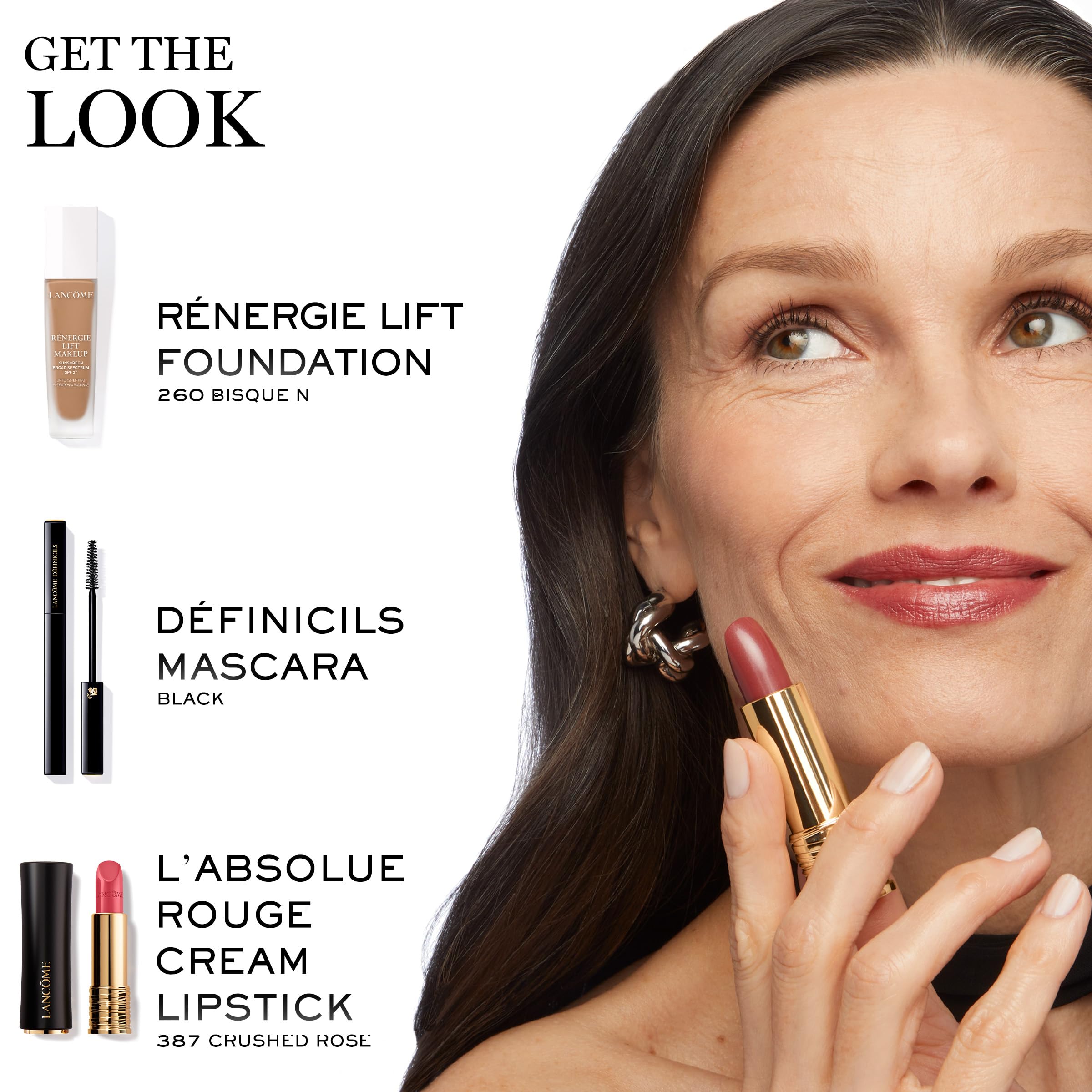 Lancôme Définicils worn in daytime makeup lifestyle image showing natural lifted lashes