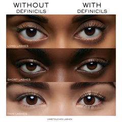 Model wearing Lancôme Définicils demonstrating natural length and separated lashes