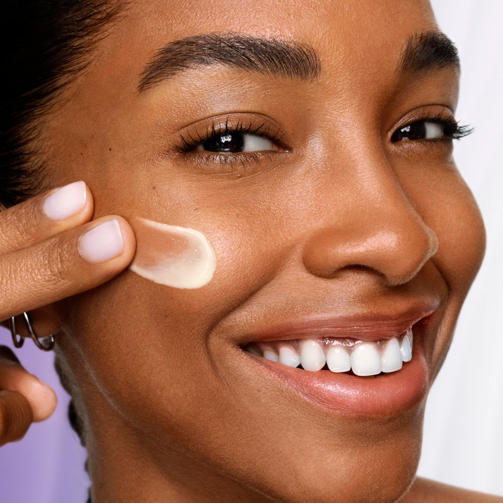 Lancôme silky serum texture on skin showing smooth application and absorption