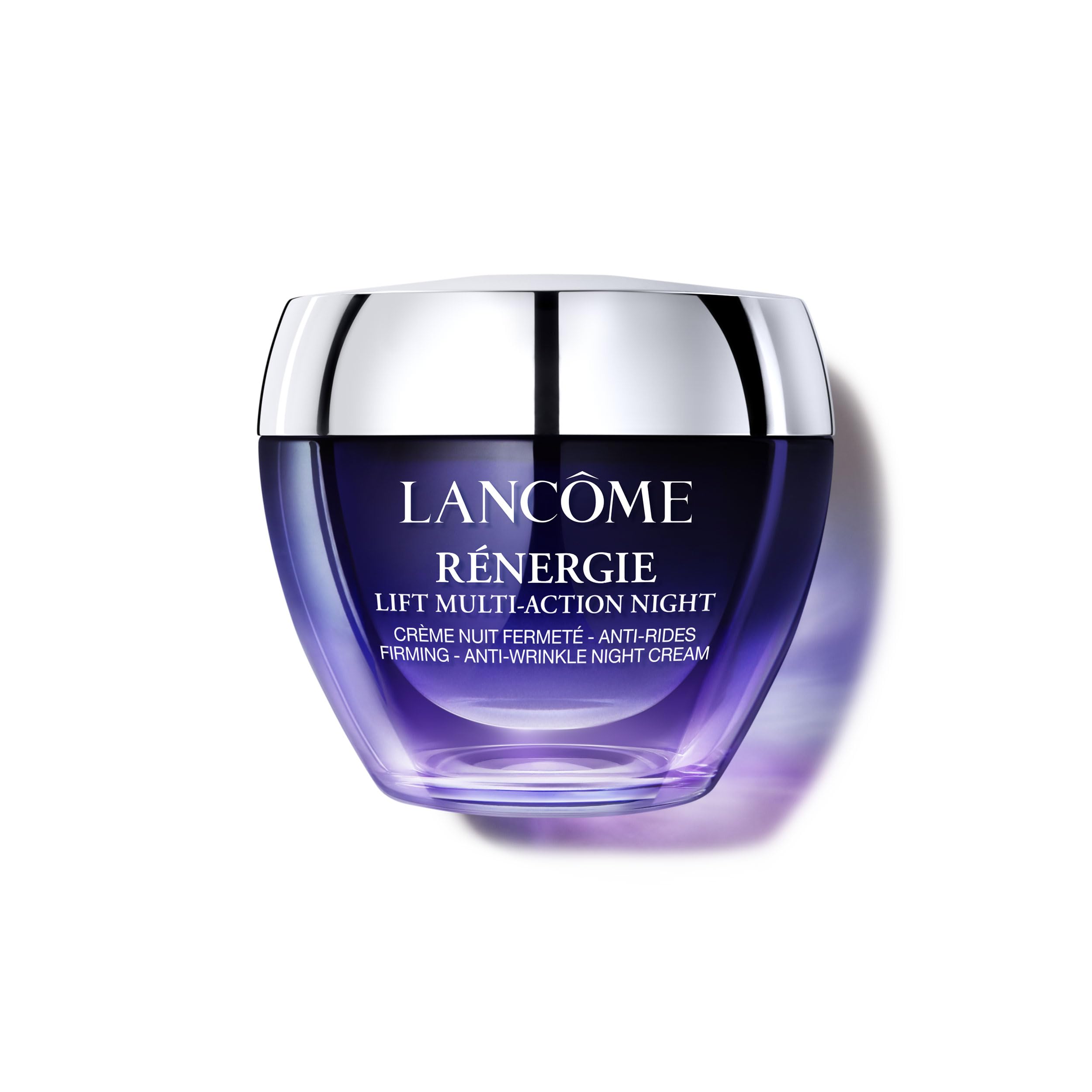 Lancôme Rénergie night cream jar front view showing elegant packaging and luxury benefit
