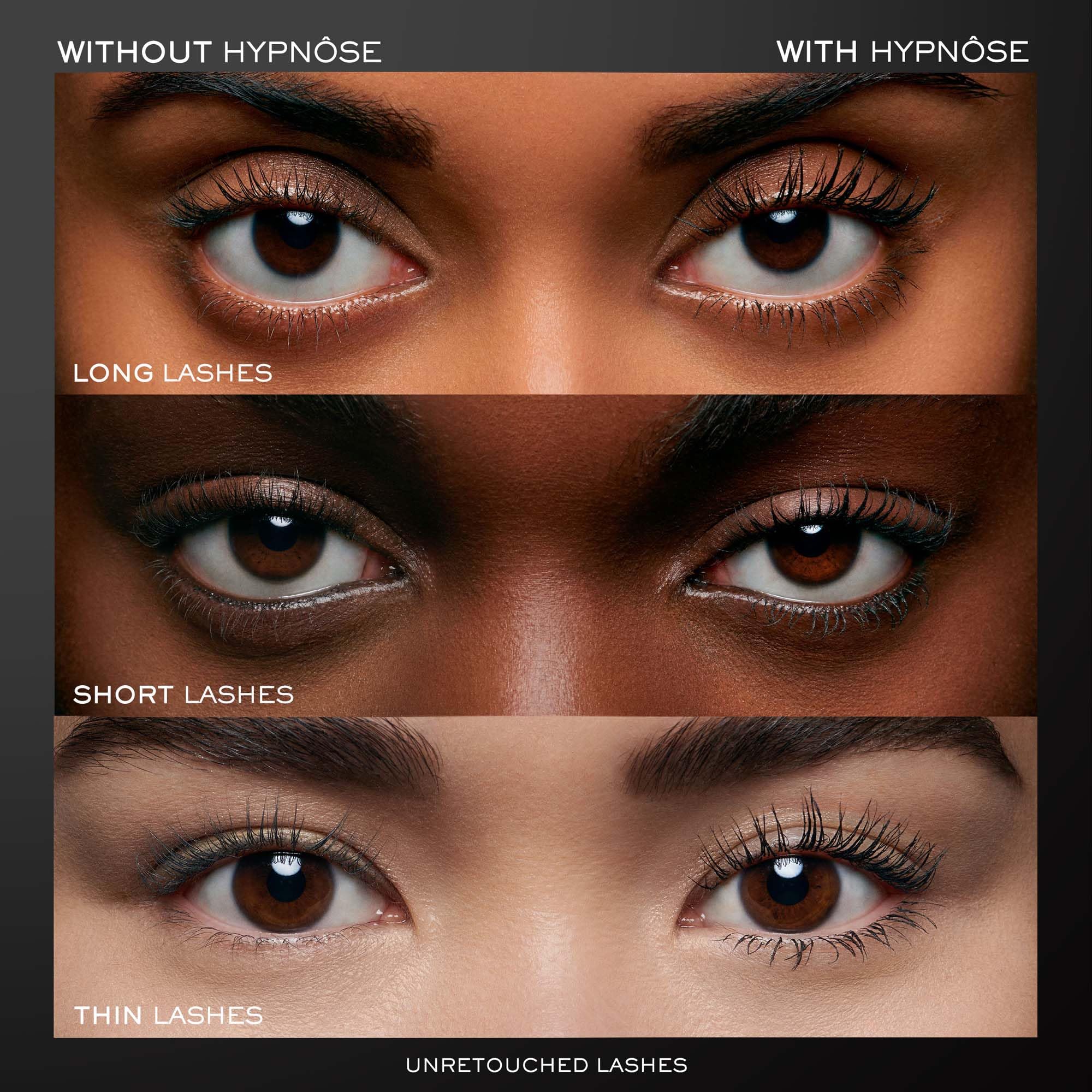 Lancôme Hypnôse brush close-up highlighting POWERFULL brush for precise lash separation