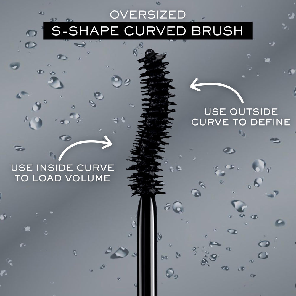 Lancôme Hypnôse Drama applied on model showing lifted lashes and long-lasting intense volume