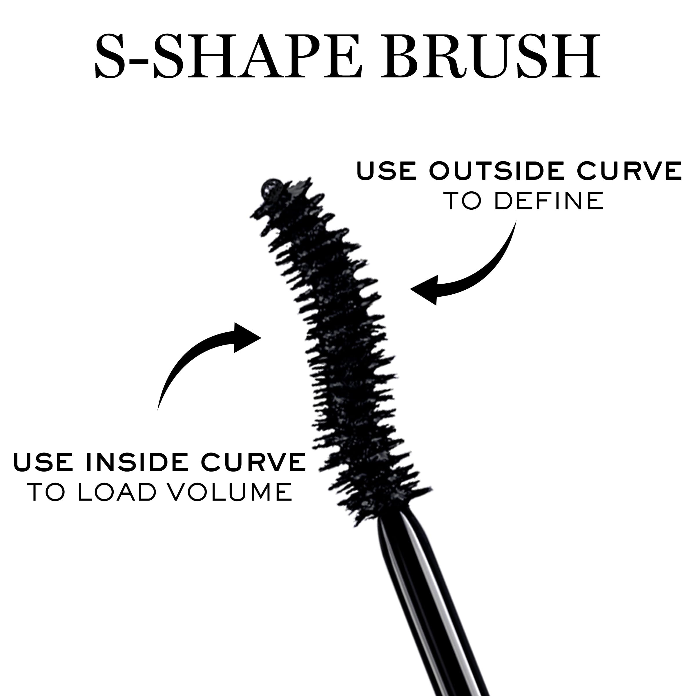 Lancôme Hypnôse Drama rich black texture swiped on paper demonstrating intense pigment