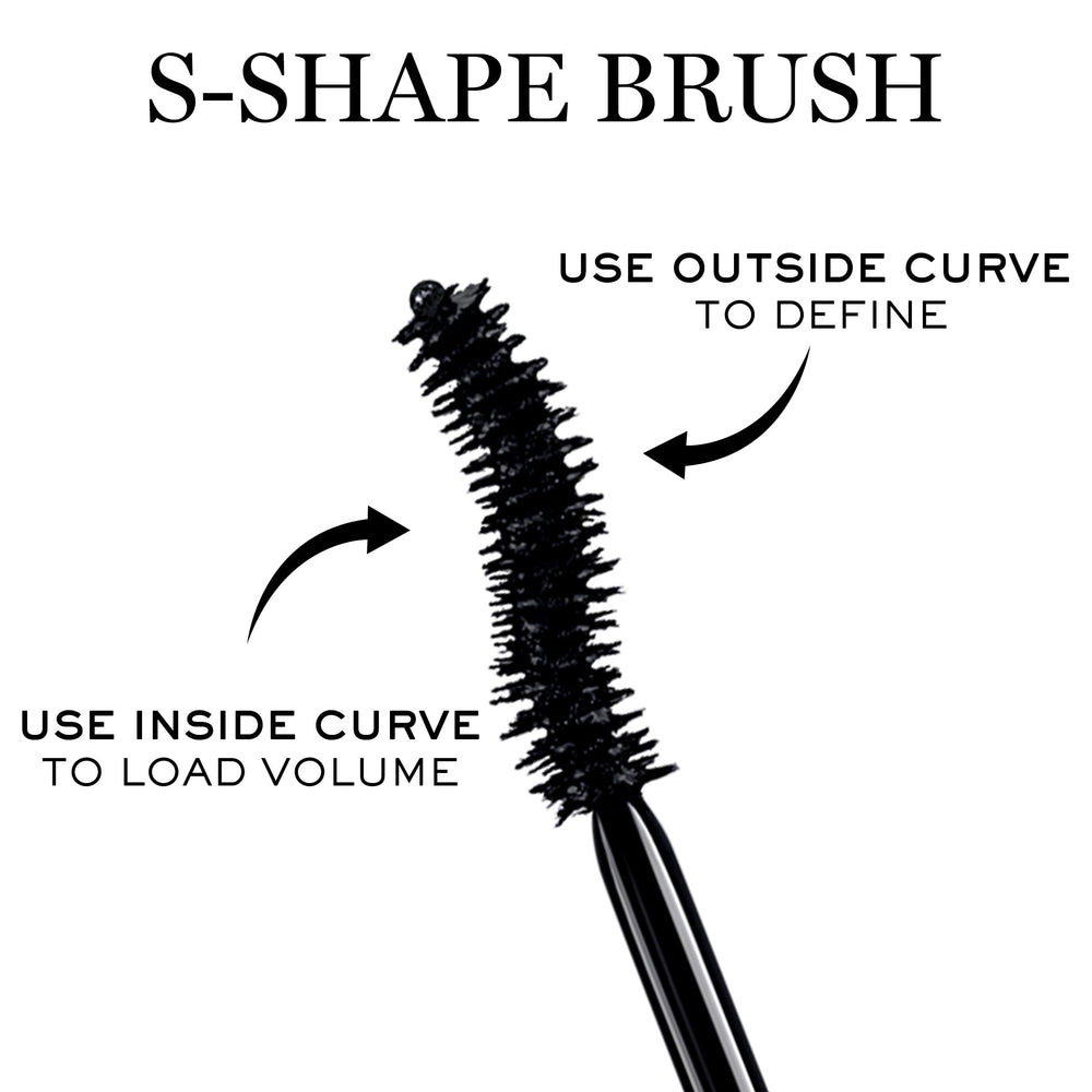Lancôme Hypnôse Drama rich black texture swiped on paper demonstrating intense pigment
