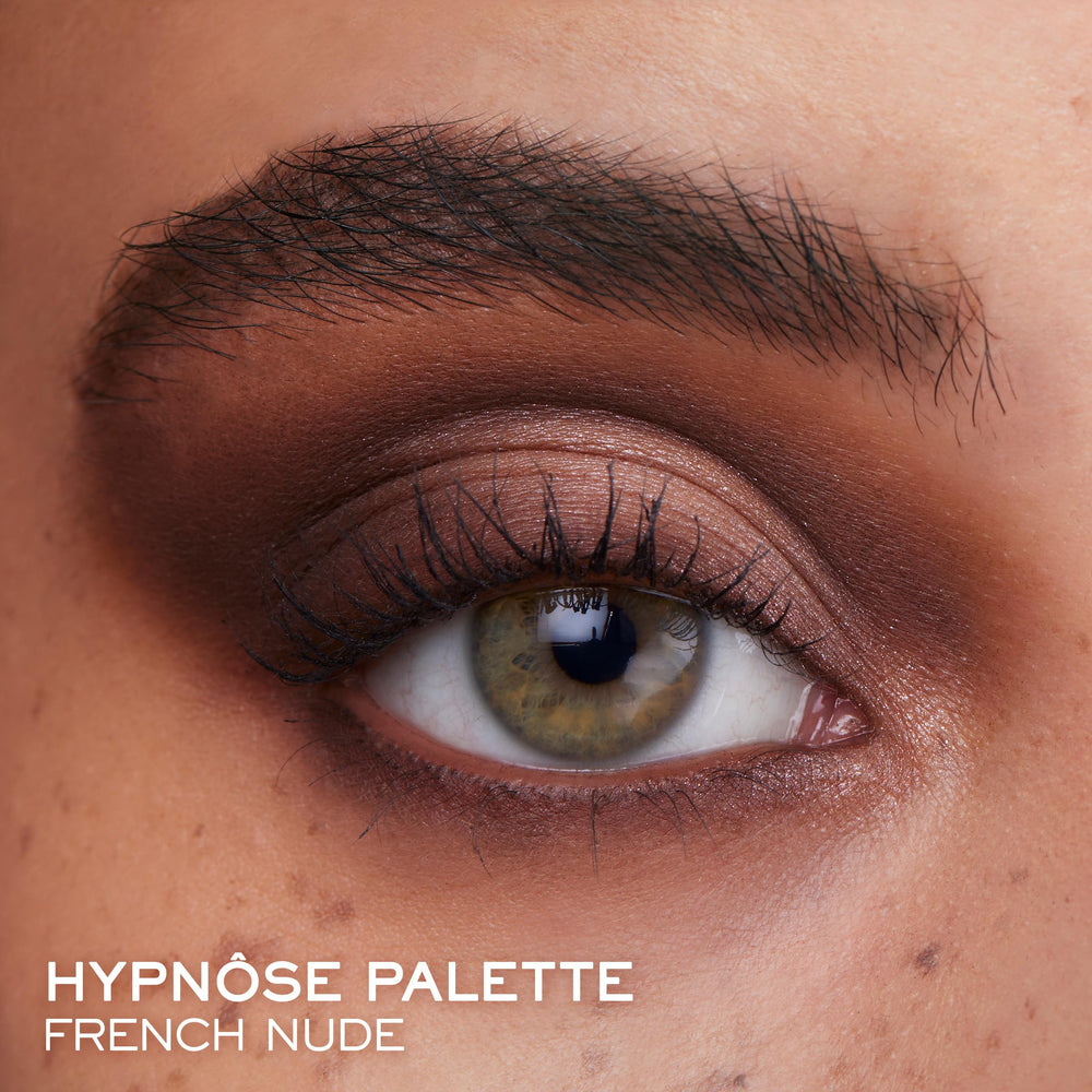 Lancôme Hypnôse swatches on forearm displaying color payoff and versatility