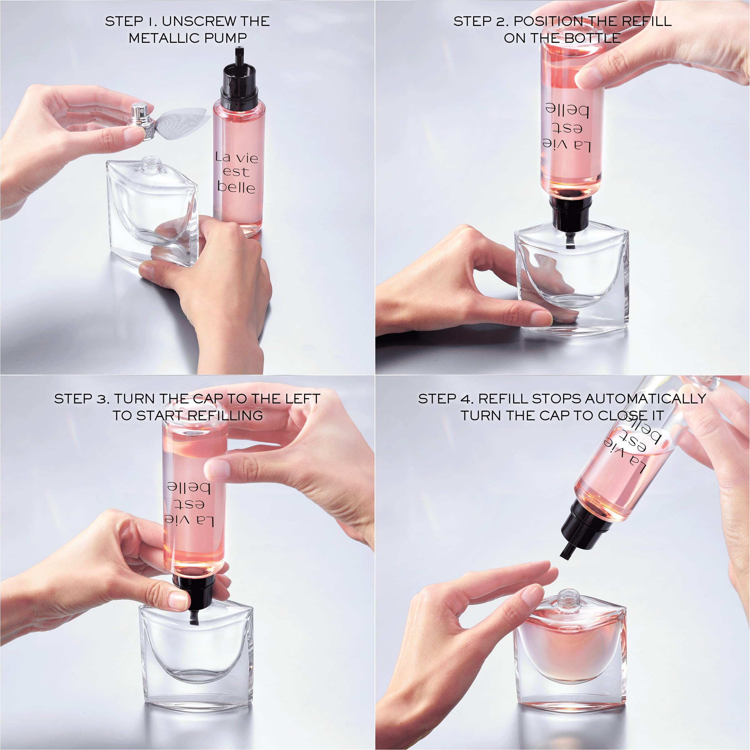 Lancôme iris and patchouli ingredients visual emphasizing natural-sourced quality