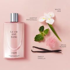 Lancôme texture close-up of La Vie Est Belle lotion demonstrating creamy hydration