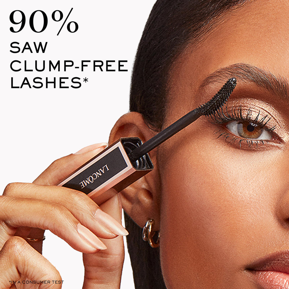 Lancôme Lash Idôle packaging detail highlighting brand labeling and quality presentation benefit