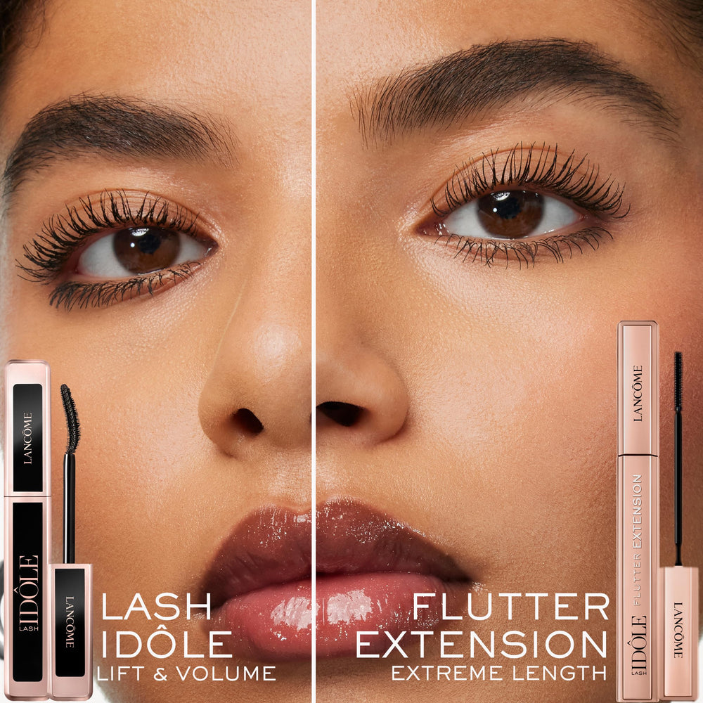 Lancôme packaging label close-up showing product details and award