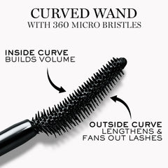 Lancôme Lash Idôle texture swipe displays lightweight gel finish for soft, feathery lashes benefit