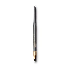 Lancôme Le Stylo front packaging showing sleek black pencil and cap, travel‑ready benefit
