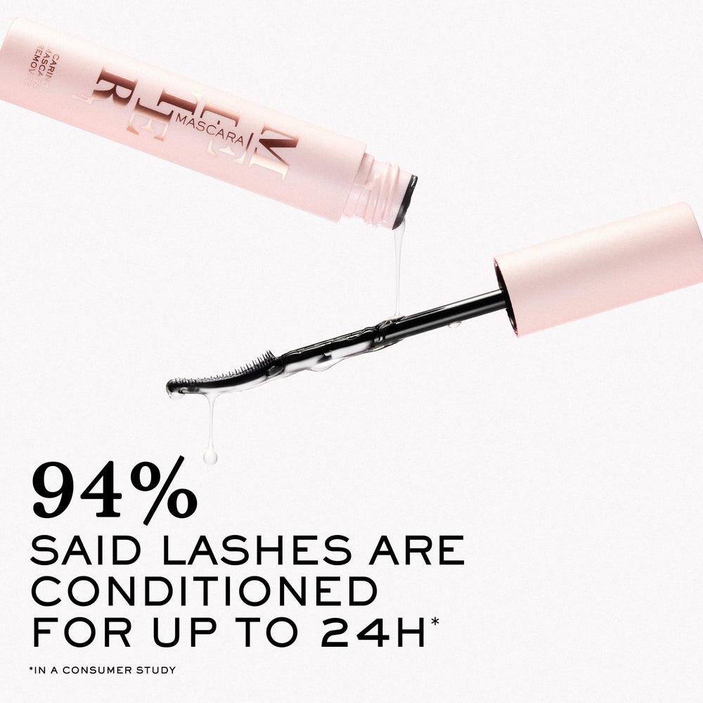 Lancôme Mascara Melter on cotton pad demonstrating easy, minimal-rubbing removal