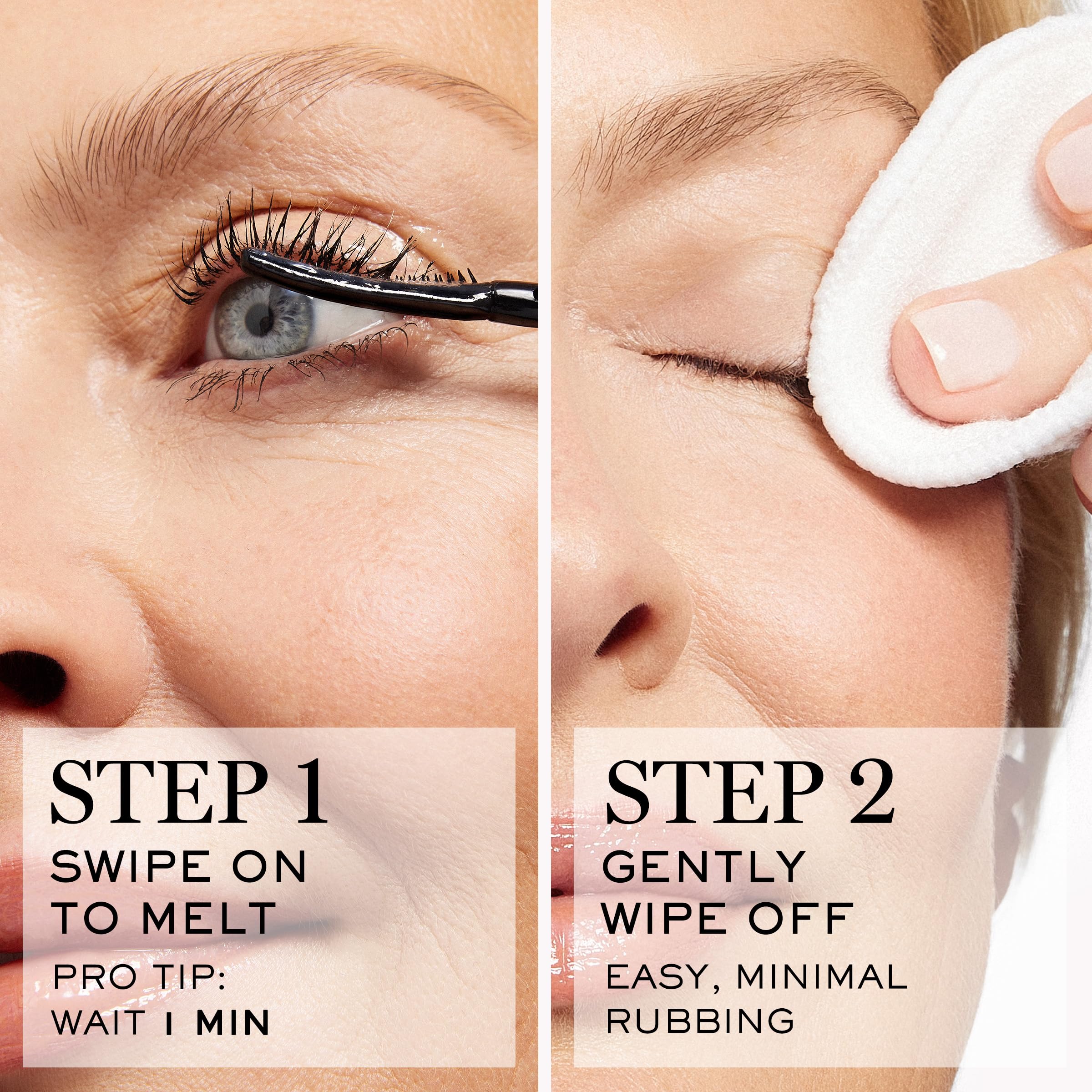 Lancôme Mascara Melter label close-up showing ingredient clarity and trust
