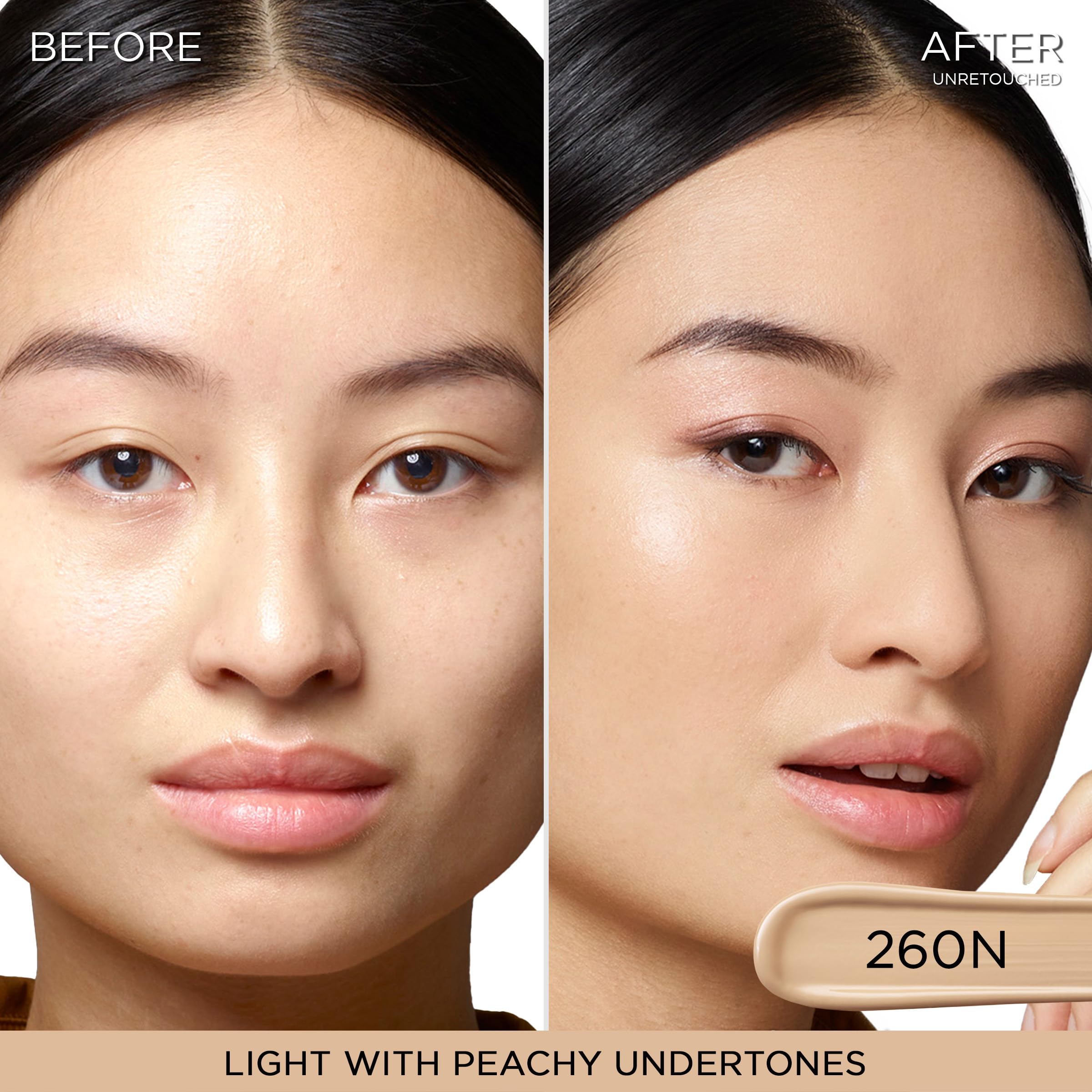 Lancôme pointed-tip applicator close-up for precise application and targeted use