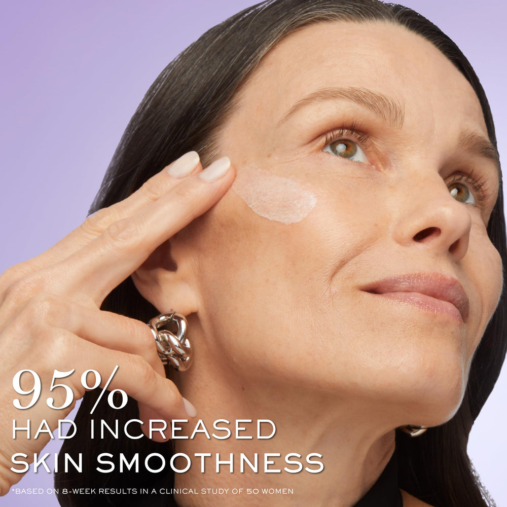 Lancôme label detail showing active ingredients list for informed ingredient benefits