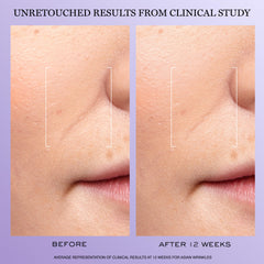 Lancôme pump action with mixed serum on palm demonstrating easy two-pump dosing benefit