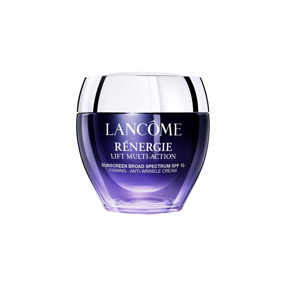 Lancôme Rénergie Lift Multi-Action front jar showing elegant packaging and brand clarity benefit