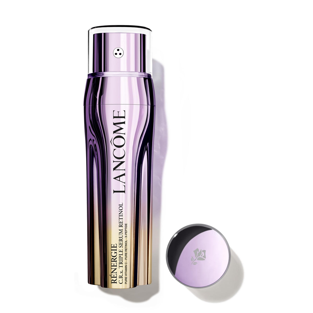Lancôme front packaging showing bottle and benefits