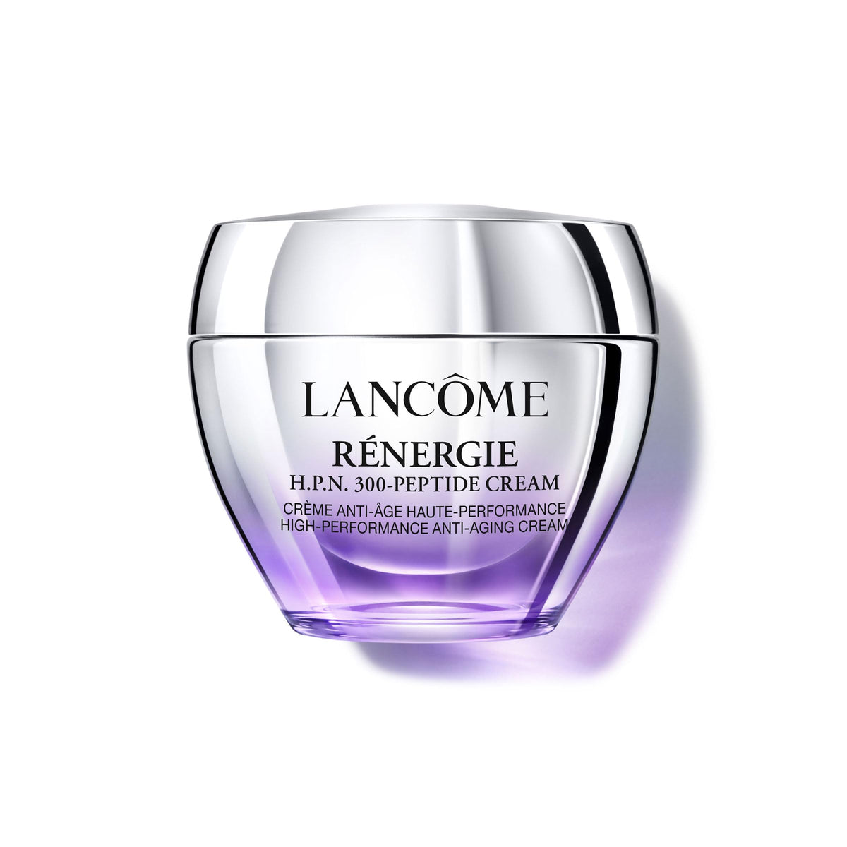 Lancôme front packaging showing jar and box, communicates premium quality and clarity