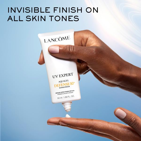 Lancôme SPF visual on skin indicating broad-spectrum protection