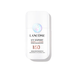 Lancôme front packaging showing SPF 50+ protection and serum benefits