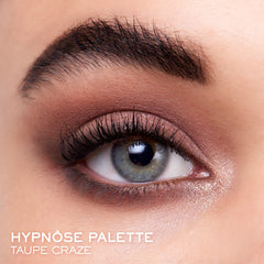 Lancôme swatch of Taupe Craze textures on skin showing smooth high-pigment payoff
