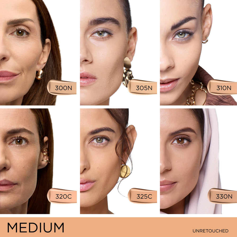 Lancôme blended on model cheek demonstrating even coverage and natural look