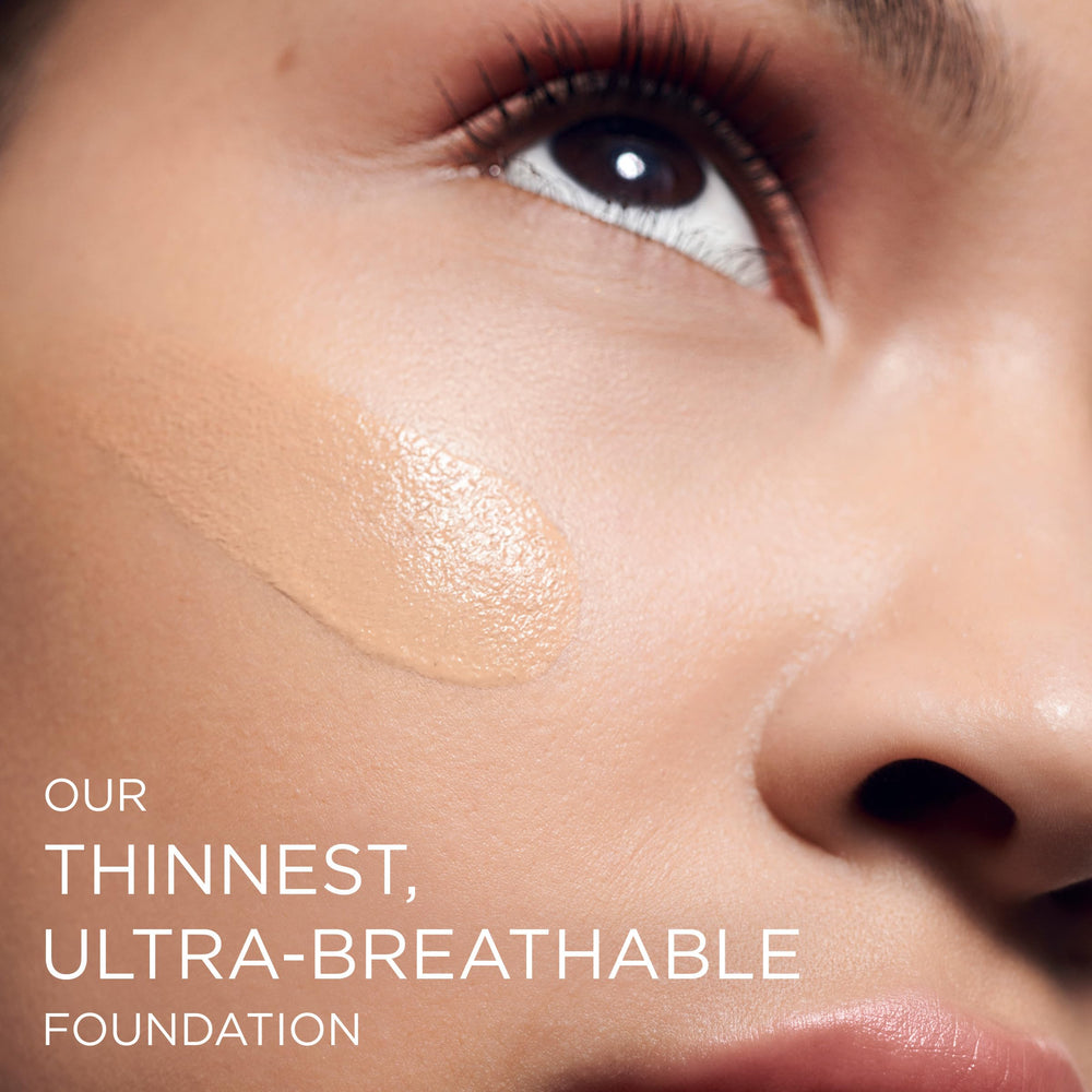 Lancôme before and after showing skin correction and visible evenness benefit