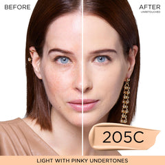 Lancôme pump dispensing foundation showcasing controlled, mess‑free application benefit