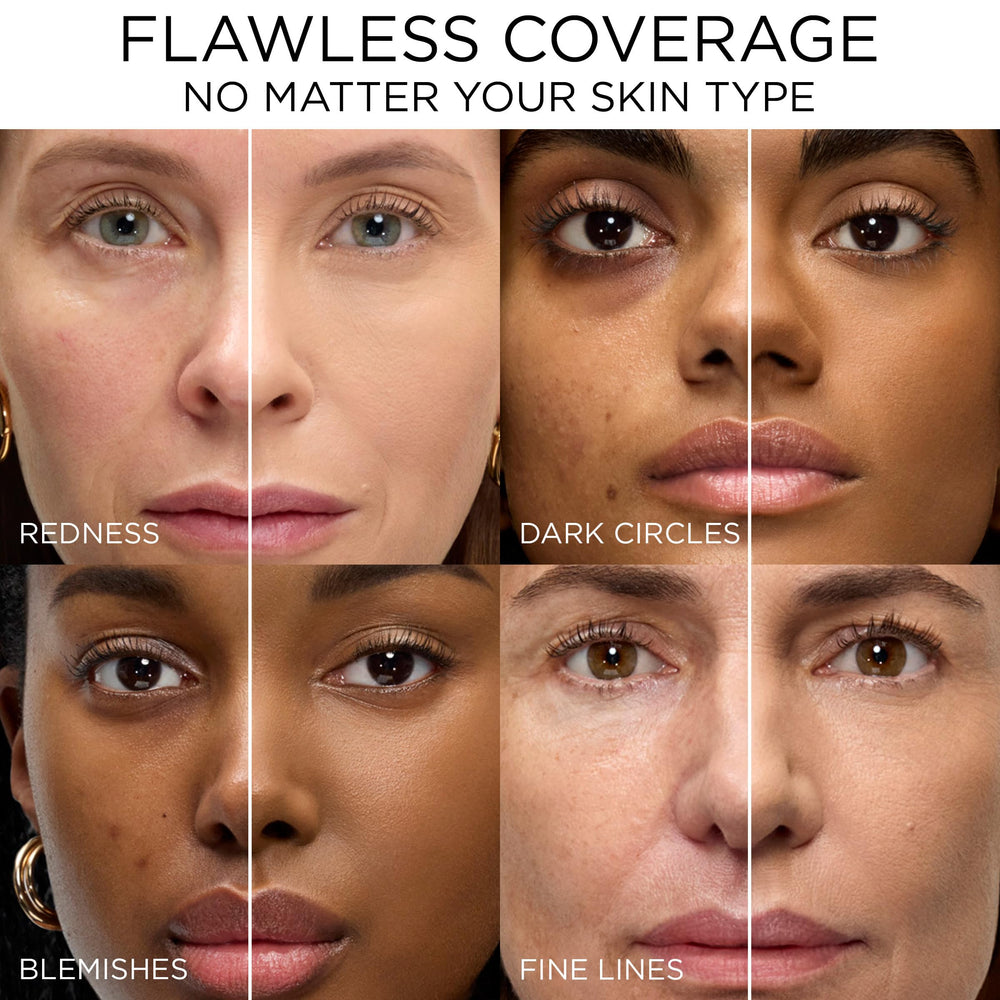 Lancôme concealer beside everyday objects to show compact size benefit