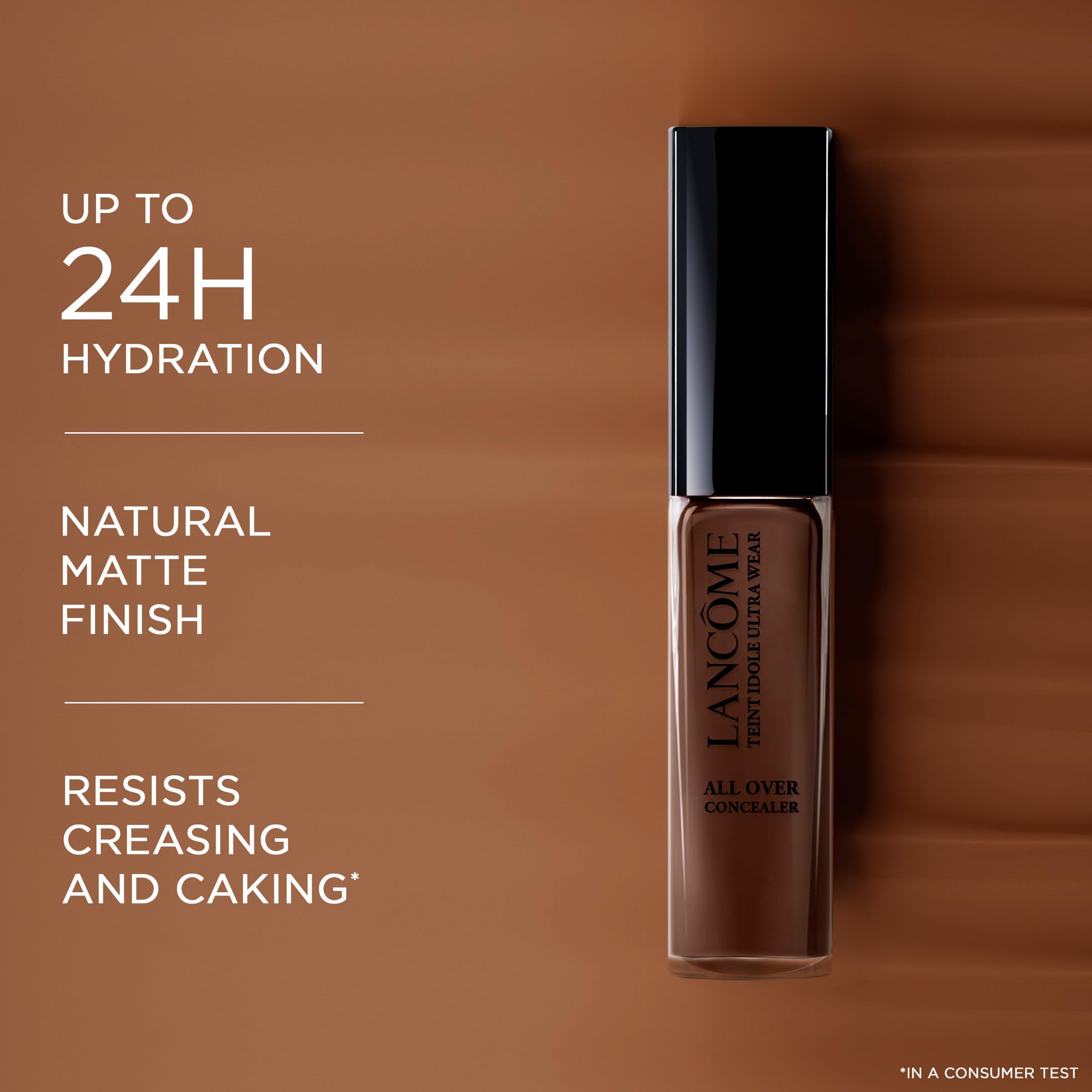 Lancôme texture swipe revealing creamy matte finish and blendability