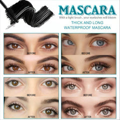 Lancool Thrive application on lashes showing extension effect and curl hold