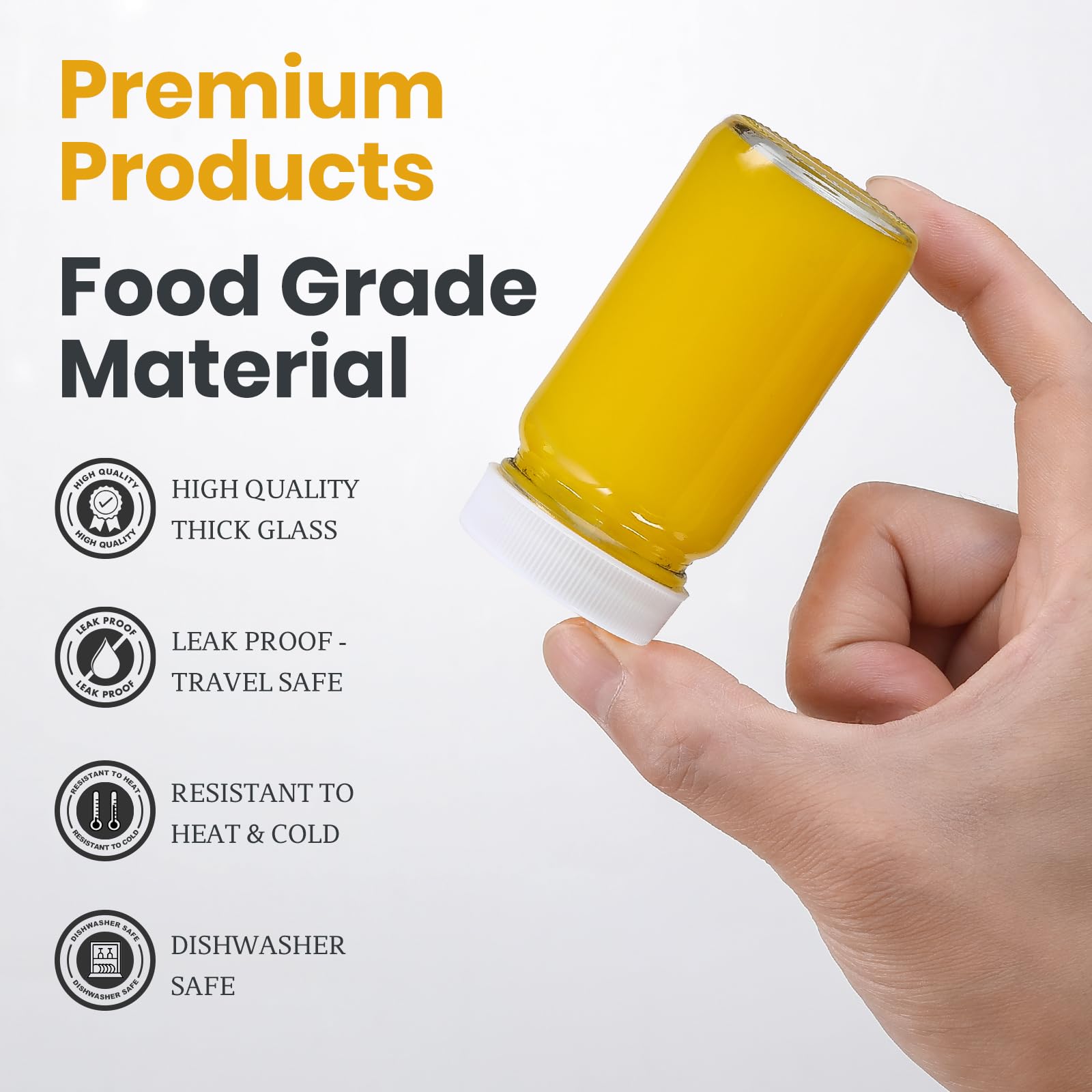 LANDNEOO bottle held in hand to show size and portability for easy travel