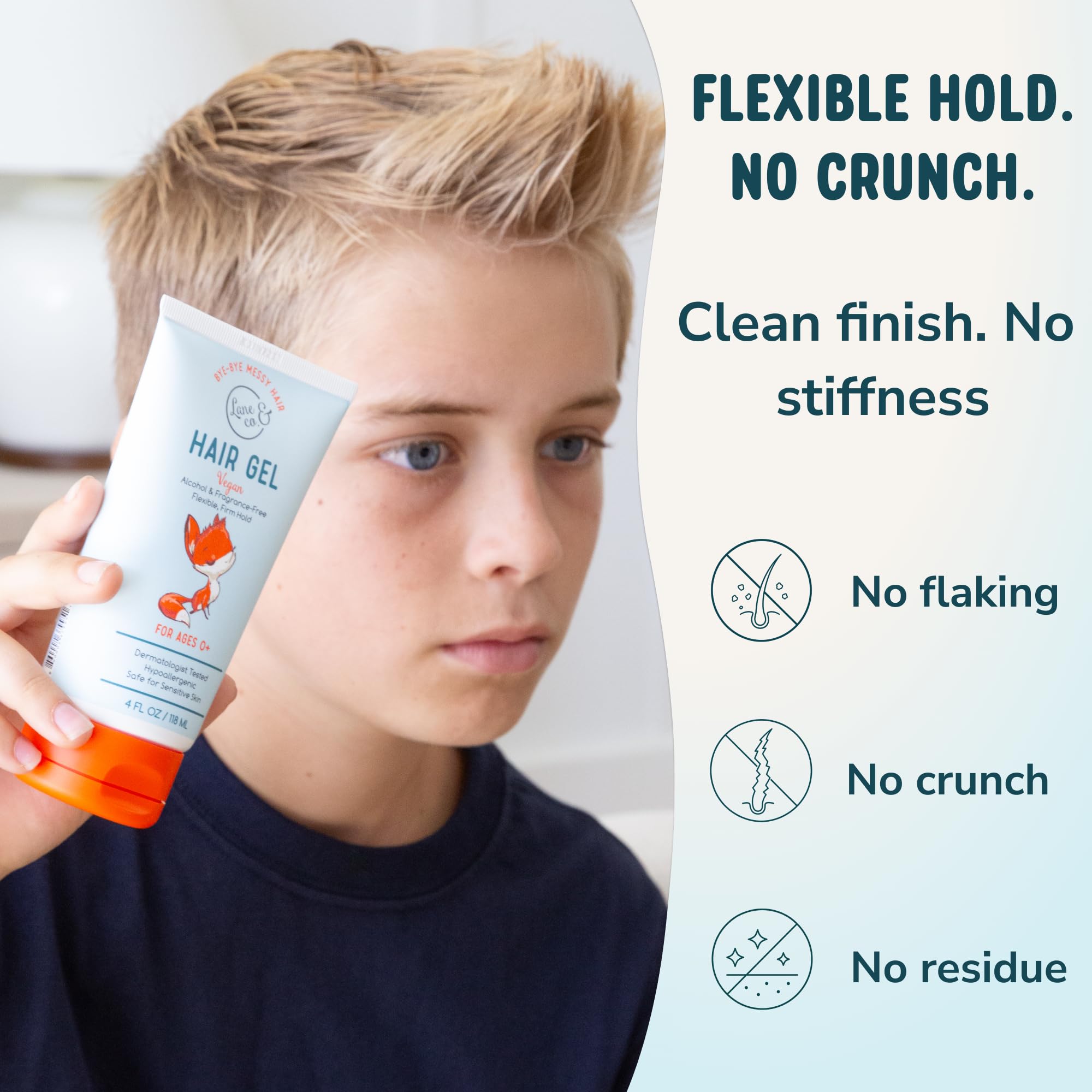 LANE & CO. smoothing gel for a neat ponytail and frizz control