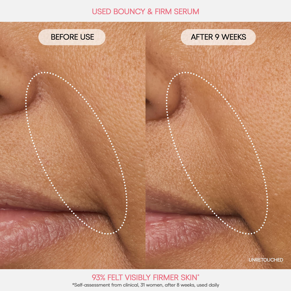LANEIGE pump close-up dispensing a controlled drop, demonstrating easy, mess-free application