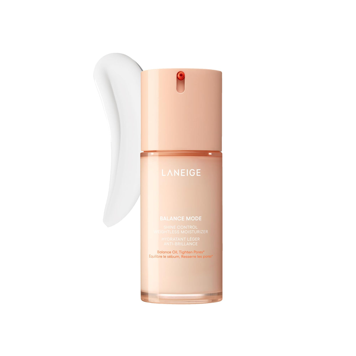 LANEIGE front packaging bottle showing sleek design and benefit of lightweight hydration
