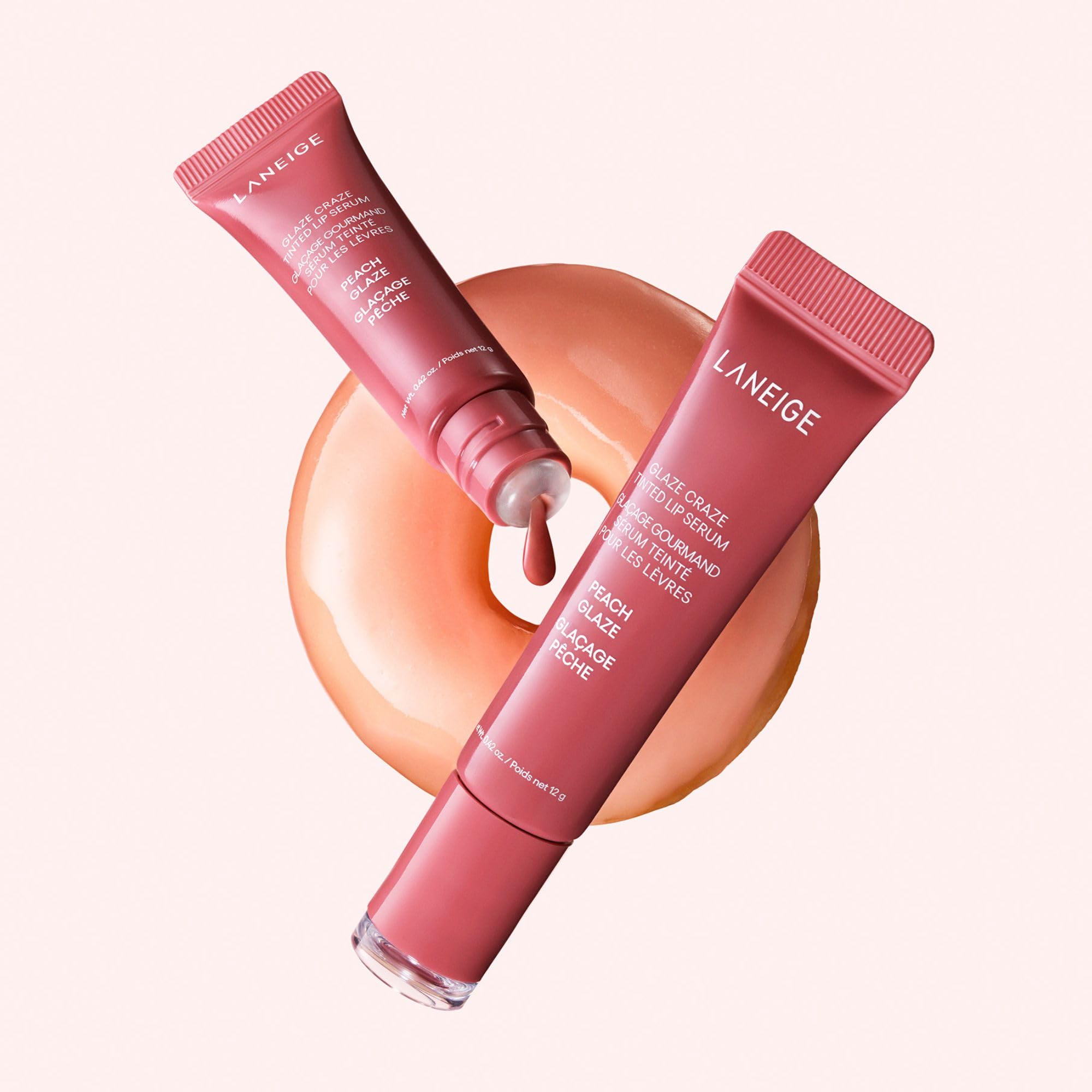 LANEIGE product inside a purse for scale showing travel-friendly size and quick touch-ups benefit