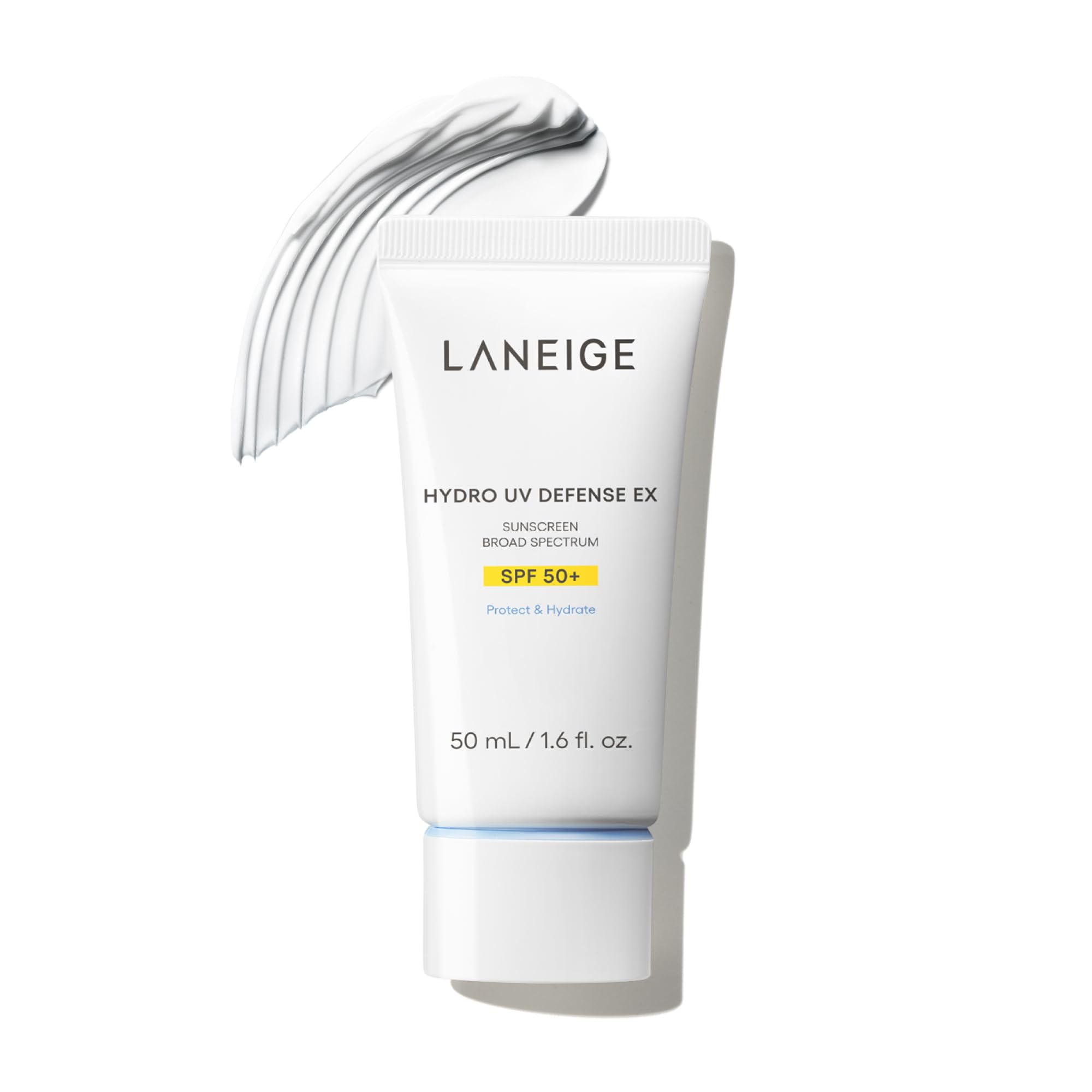 LANEIGE front packaging showing SPF 50+ protection and moisture focus