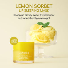 LANEIGE open jar texture close-up showing creamy mask for soft lips