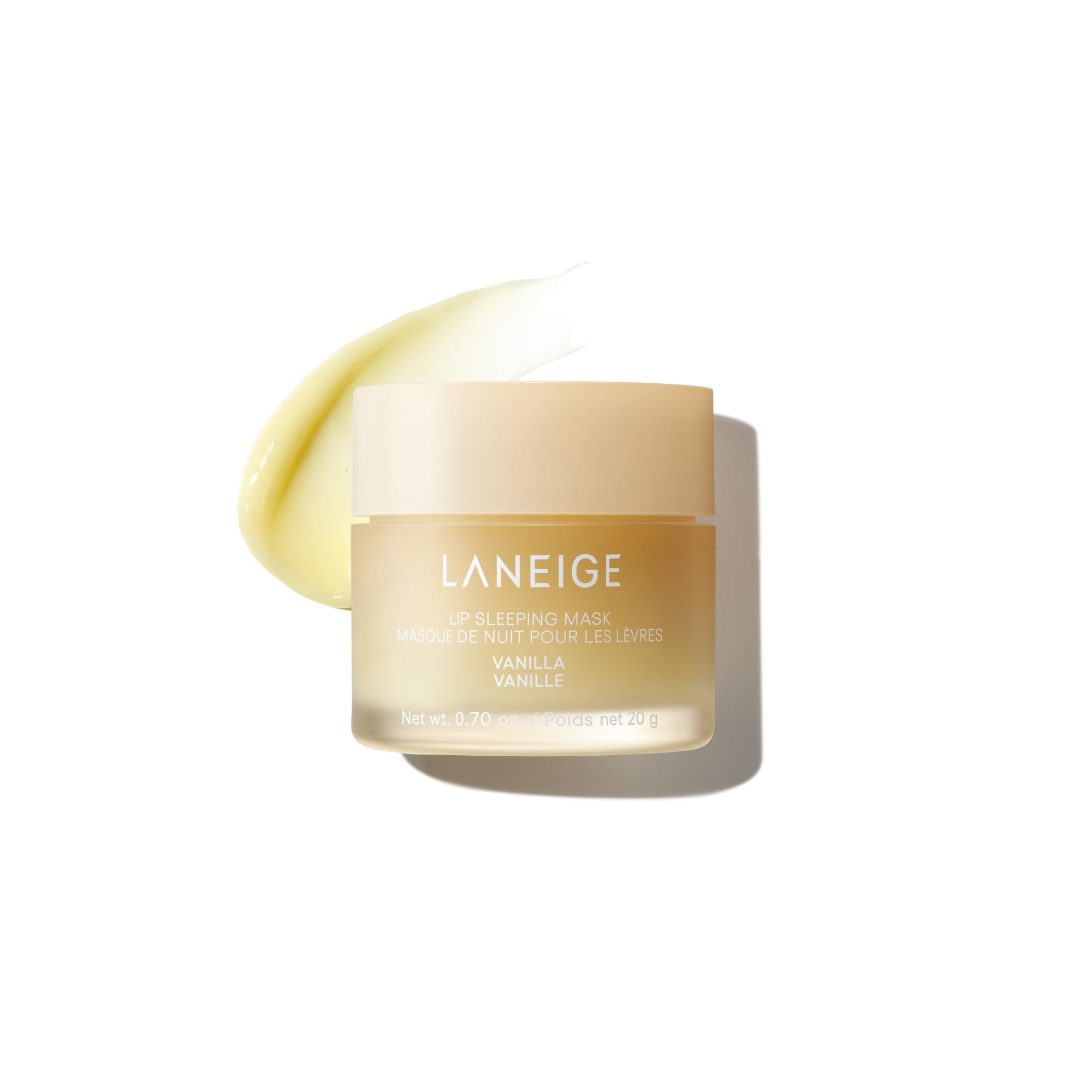 LANEIGE jar front view showing product label and compact packaging benefits hydration