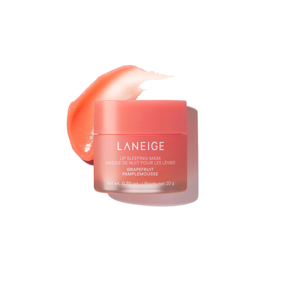 LANEIGE jar front showing brand and nourishing overnight mask benefit