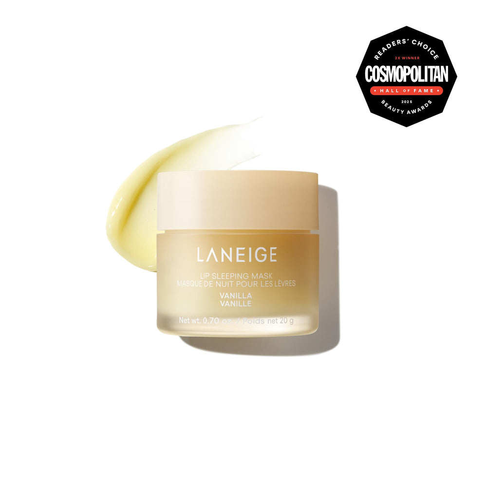 LANEIGE open jar texture close-up revealing creamy mask for overnight nourishment