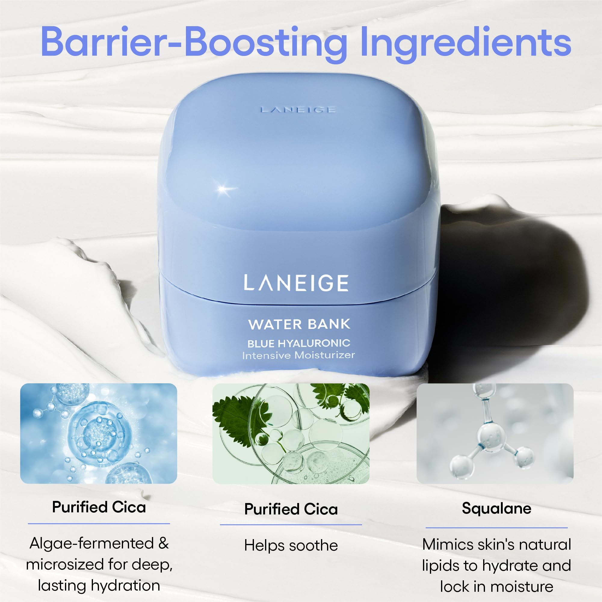 LANEIGE moisturizer paired with serum showing layered skincare routine