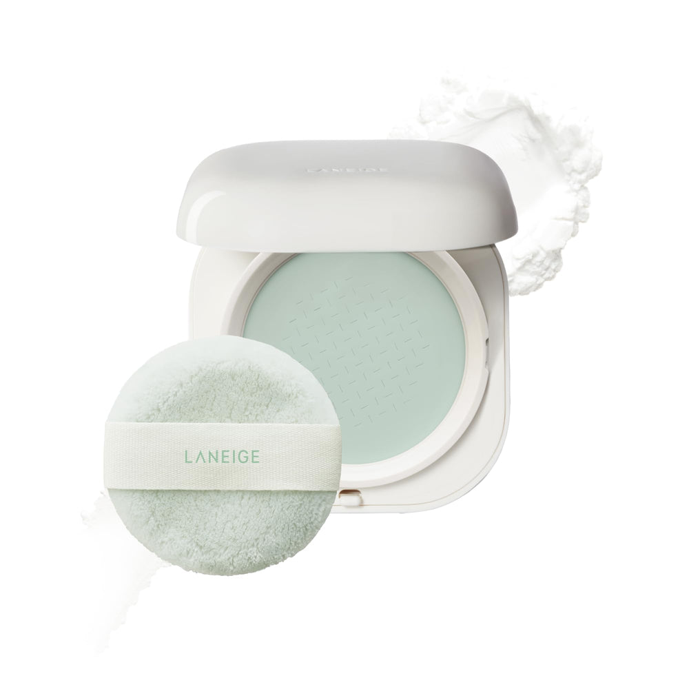 LANEIGE compact front view showing sleek packaging and travel-ready design