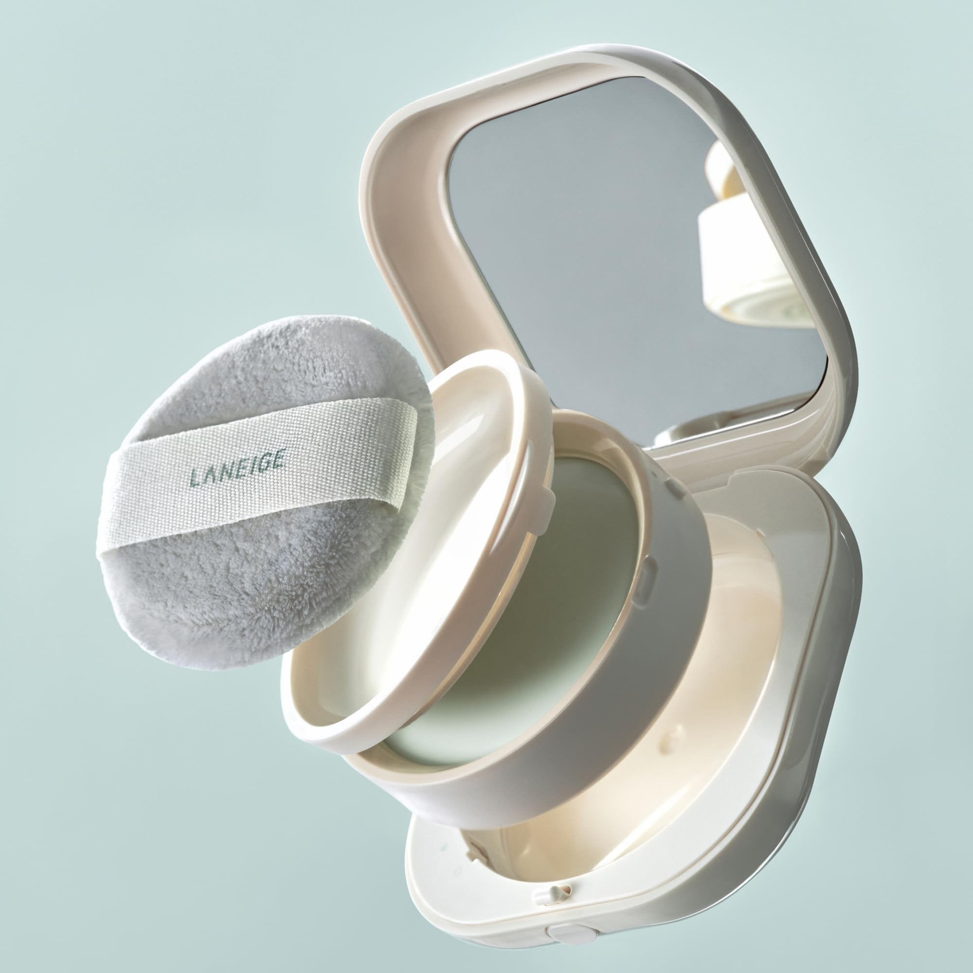 LANEIGE mint licorice chamomile display, soothes and calms skin