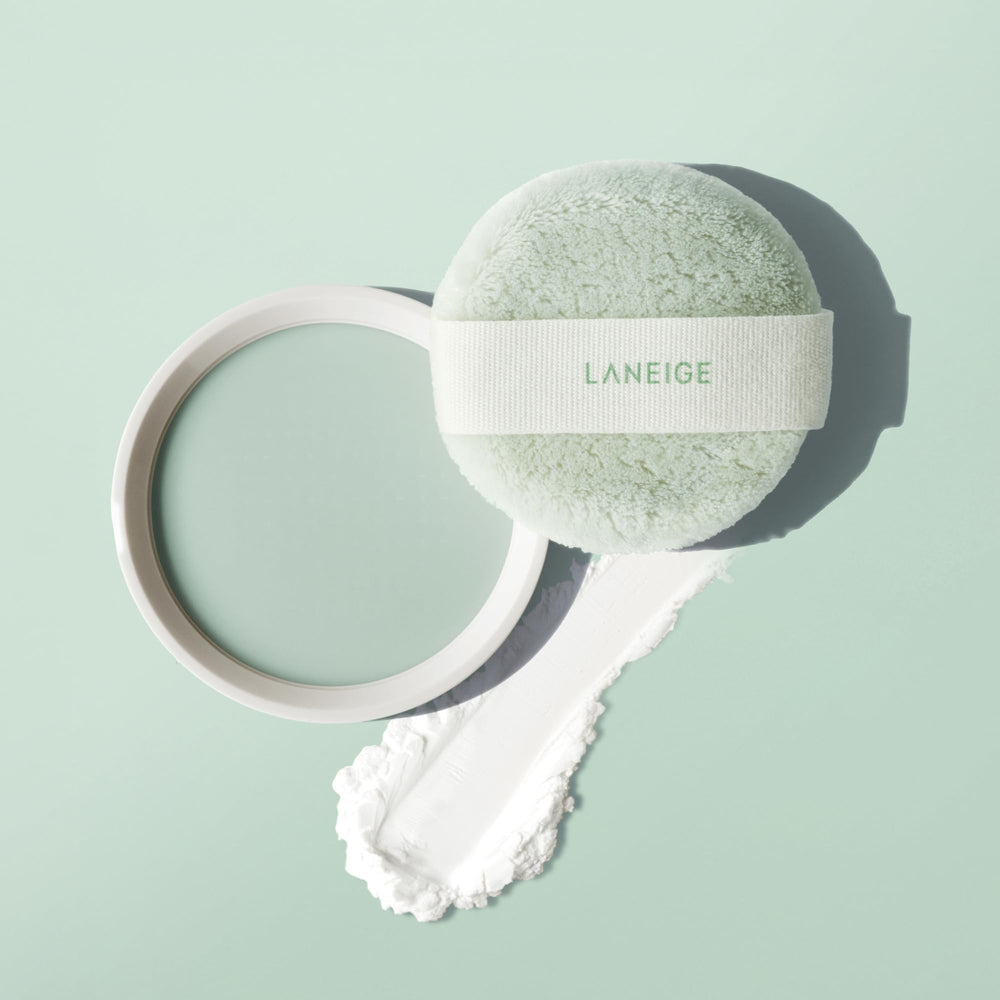 LANEIGE refill pod top view, easy snap-in replacement benefit